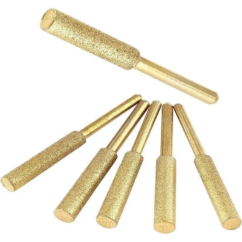 SharpMax™ – Set 9 Pile Diamantate Titanizate pentru Ascuțirea Lanțului de Drujbă