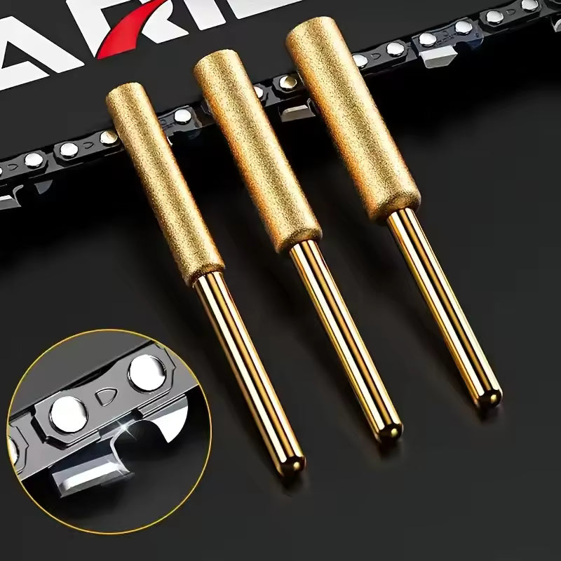 SharpMax™ – Set 9 Pile Diamantate Titanizate pentru Ascuțirea Lanțului de Drujbă